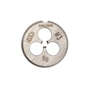 Плашка круглая резьбонарезная ZALTAR ZA-03801 HSS-E DIN 223 B (DIN EN 22568), M3 x 0.5, 20 x 5