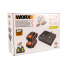 Комплект WORX WA3611: Двойное Зарядное устройство WORX WA3883 + 2 Акб 4.0 А/ч