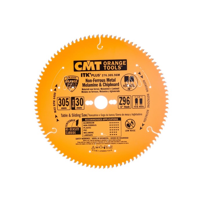 Диск пильный по алюминию 305 x 2.8/2.0x30 Z96 TCG NEG -6° Диск пильный по алюминию 305 x 2.8/2.0x30 Z96 TCG NEG -6°