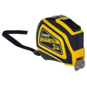 Рулетка BIBER QUADRO STOPPER автофиксация, нейлоновое покрытие, серия Профи, 3м х 16мм