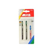 Набор полотен для лобзика для быстрых прямых пропилов в древесине, резки в металле MPS 3197-3