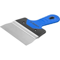 Фасадный шпатель ЗУБР Профессионал 10049-15, 150 мм, усиленная алюминиевая направляющая, двухкомпонентная ручка, нержавеющий