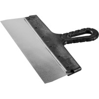 Нержавеющий фасадный шпатель ЗУБР 10077-30, 300 мм, пластиковая ручка