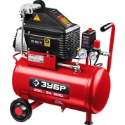 Безмаслянный компрессор ЗУБР КП-200-24, 200 л/мин, 24 л, 1500 Вт