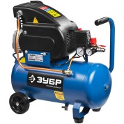 Масляный компрессор ЗУБР Профессионал ЗКПМ-240-24-1.5, 240 л/мин, 24 л, 1500 Вт