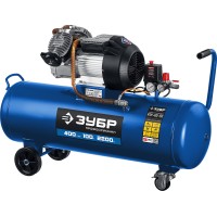 Масляный компрессор ЗУБР Профессионал КПМ-400-100, 400 л/мин, 100 л, 2200 Вт