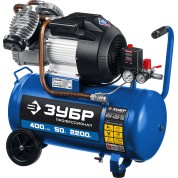 Масляный компрессор ЗУБР Профессионал КПМ-400-50, 400 л/мин, 50 л, 2200 Вт