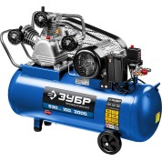 Ременной масляный компрессор ЗУБР Профессионал КПМ-530-100, 530 л/мин, 100 л, 3000 Вт