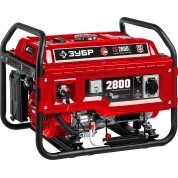 Бензиновый генератор с электростартером ЗУБР СБ-2800Е, 2800 Вт