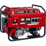 Бензиновый генератор с электростартером ЗУБР СБ-7000Е-3, 7000 Вт, 380 / 220 В