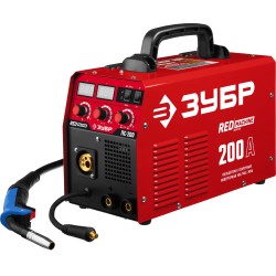 Сварочный полуавтомат инверторный ЗУБР ПС-200, MIG-MAG / ММА, 200 А, RED MACHINE