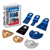 Набор насадок для реноватора ЗУБР Профессионал 15575, НР-8 UniLock, OIS-хвост., 8 предм.