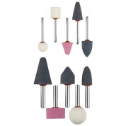 Набор абразивных минишарошек-насадок ЗУБР 35998-H10, 10 предм., хвостовик d 3.2 мм, d 6мм