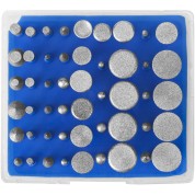 Набор алмазных мини-насадок для гравера ЗУБР Профессионал 33383-H50, 50 шт, хвостовик d 3 мм, Р 180