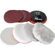 Набор насадкок полировальных для дрели/УШМ ЗУБР 3591-125-H7, 7 шт, 125 мм