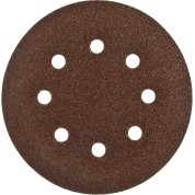Круг шлифовальный ЗУБР &Prime;СТАНДАРТ&Prime; из абразивной бумаги на велкро основе, 6 отв., Р60, 150мм, 5шт