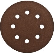 Круг шлифовальный ЗУБР &Prime;СТАНДАРТ&Prime; из абразивной бумаги на велкро основе, 6 отв., Р120, 150мм, 5шт