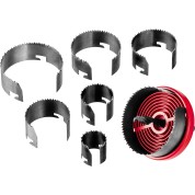 Наборная кольцевая пила по дереву ЗУБР 29593-H7-18, 7 шт, (26-32-38-45-50-56-63 х 18 мм)