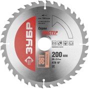 Пильный диск по дереву ЗУБР 36912-200-30-36, Оптимальный рез, 200 x 30 мм, 36Т