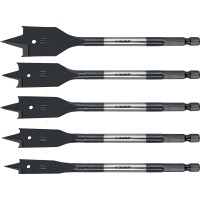 Набор перовых сверл по дереву ЗУБР 29505-H5, 5 шт, 12-16-18-20-25 мм, хвостовик HEX 1/4&Prime;