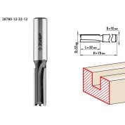 Фреза пазовая прямая ЗУБР Профессионал 28780-12-32-12, 12 x 32 мм, хвостовик 12 мм