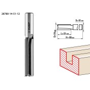 Фреза пазовая прямая ЗУБР Профессионал 28780-14-51-12, 14 x 51 мм, хвостовик 12 мм