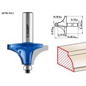 Фреза кромочная калевочная №1 ЗУБР Профессионал 28700-44.5, 44.5 x 21.5 мм, радиус 15.9 мм