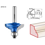 Фреза кромочная калевочная №3 ЗУБР Профессионал 28703-35, 35 x 17 мм, радиус 5.5 мм