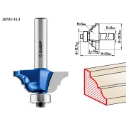 Фреза кромочная калевочная №4 ЗУБР Профессионал 28705-33.3, 33.3 x 13 мм, радиус 5 мм