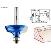 Фреза кромочная калевочная №5 ЗУБР Профессионал 28706-41.3, 41.3 x 18 мм, радиус 6.3 мм