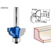 Фреза кромочная калевочная №7 ЗУБР Профессионал 28708-28.6, 28.6 x 16 мм, радиус 6.3 мм