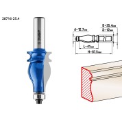 Фреза кромочная фигурная №5 ЗУБР Профессионал 28716-25.4, 25.4 x 41 мм, хвостовик 12 мм