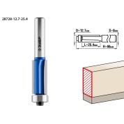 Фреза кромочная с нижним подшипником (3 лезвия) ЗУБР Профессионал 28728-12.7-25.4, 12.7 x 25.4 мм, хвостовик 8 мм