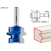 Фреза комбинированная универсальная ЗУБР Профессионал 28729-31.8, 31.8 x 25, 4 мм, хвостовик 8 мм