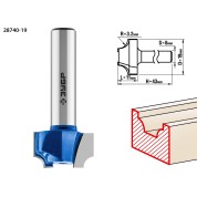 Фреза пазовая фасонная №1 ЗУБР Профессионал 28740-19, 19 x 11 мм, радиус 3.2 мм