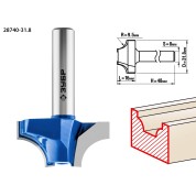 Фреза пазовая фасонная №1 ЗУБР Профессионал 28740-31.8, 31.8 x 16 мм, радиус 9.5 мм
