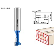 Фреза пазовая Т-образная №1 ЗУБР Профессионал 28749-9.5-48, 9.5 x 10 мм, высота 5 мм