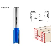 Фреза пазовая прямая ЗУБР Профессионал 28753-10-19, 10 x 19 мм, хвостовик 8 мм