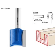Фреза пазовая прямая ЗУБР Профессионал 28753-24-25, 24 x 25 мм, хвостовик 8 мм