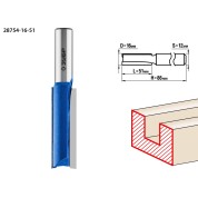 Фреза пазовая прямая. удлиненная ЗУБР Профессионал 28754-16-51, 16 x 51 мм, хвостовик 12 мм