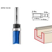 Фреза пазовая прямая с верхним подшипником ЗУБР Профессионал 28756-15.8-26, 15.8 x 25.4 мм, хвостовик 8 мм