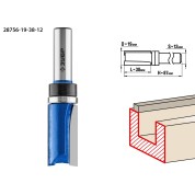 Фреза пазовая прямая с верхним подшипником. ЗУБР Профессионал 28756-19-38-12, 19 x 38 мм, хвостовик 12 мм