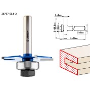 Фреза горизонтально-пазовая ЗУБР Профессионал 28757-50.8-2, 50.8 x 2 мм, хвостовик 8 мм