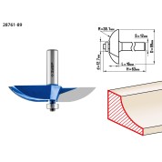 Фреза фигирейная №2 ЗУБР Профессионал 28761-89, 89 x 16 мм, радиус 38.1 мм