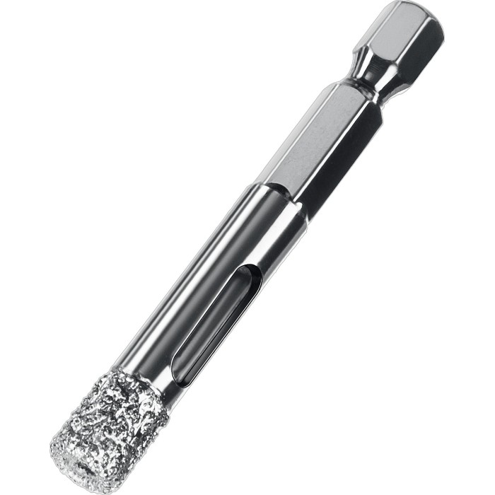 Вакуумное алмазное трубчатое сверло ЗУБР Профессионал 29865-08, АВК, d 8 мм, (HEX 1/4&Prime;, 15 мм кромка)