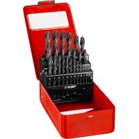 Набор сверл по металлу ЗУБР 29605-H25, 25 шт, (1-13 мм), сталь Р4М2, класс В, мет.бокс