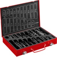 Набор сверл по металлу ЗУБР 29605-H370, 370 шт, (1-10 мм), сталь Р4М2, класс В, мет.бокс