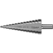 Ступенчатое сверло ЗУБР 29665-4-30-14, 4-30 мм, 14 ступеней, сталь Р4М2