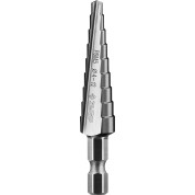 Ступенчатое сверло ЗУБР Профессионал 29670-4-12-9, 4-12 мм, 9 ступеней, сталь Р6М5