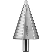 Ступенчатое сверло ЗУБР Профессионал 29670-6-52, 6-52 мм, 12 ступеней, сталь Р6М5